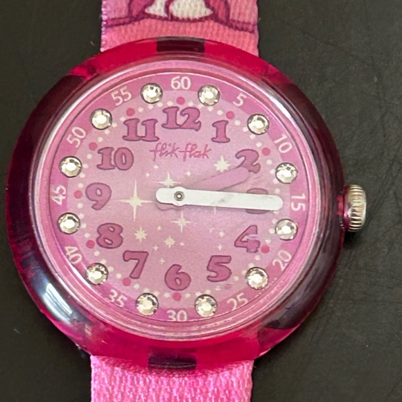 Hello Kitty Swatch Watch - Pink Butterfly- Flix Flax - - Picture 3 of 10